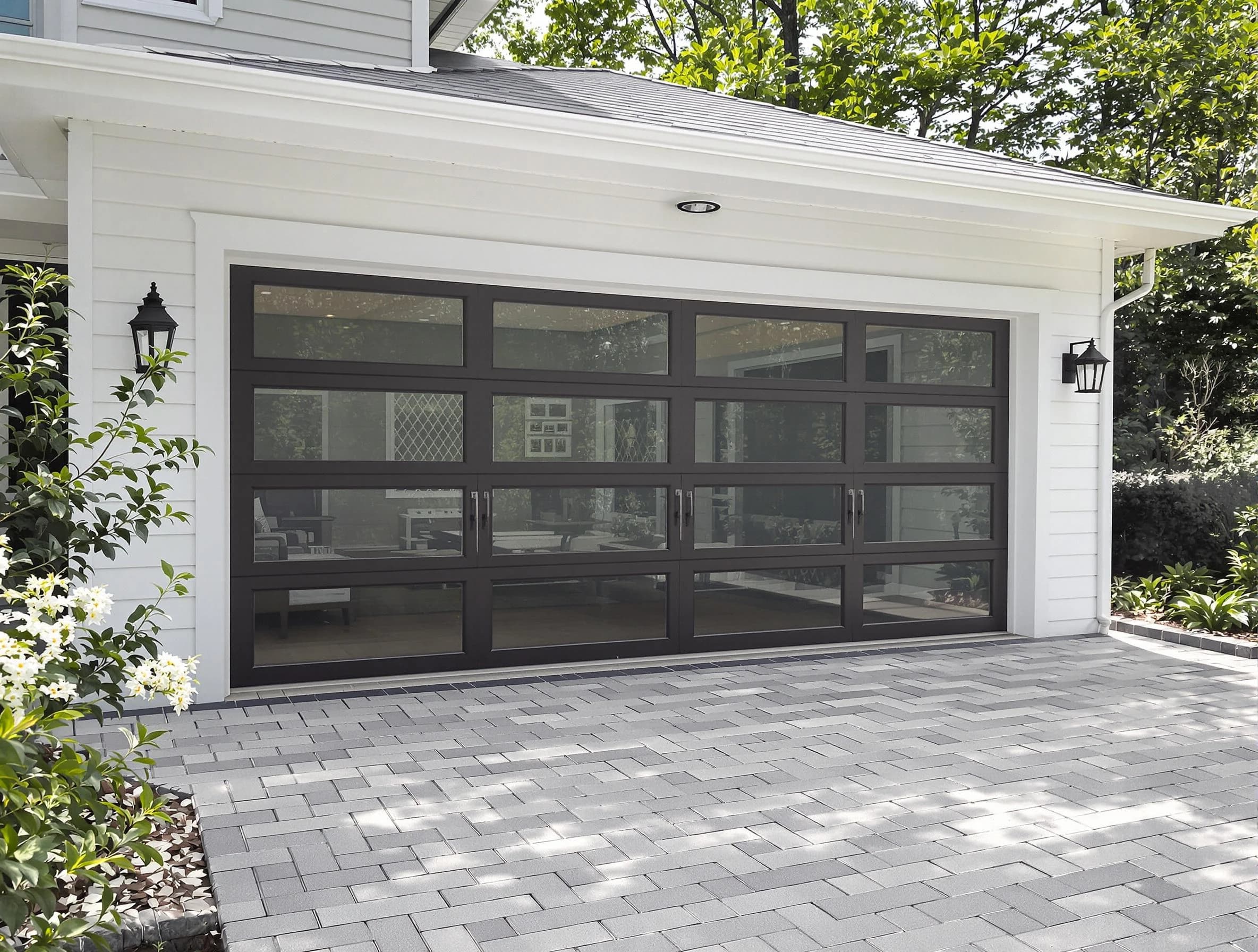 Lehi Garage Door Repair design specialist presenting custom garage door options to Lehi homeowner