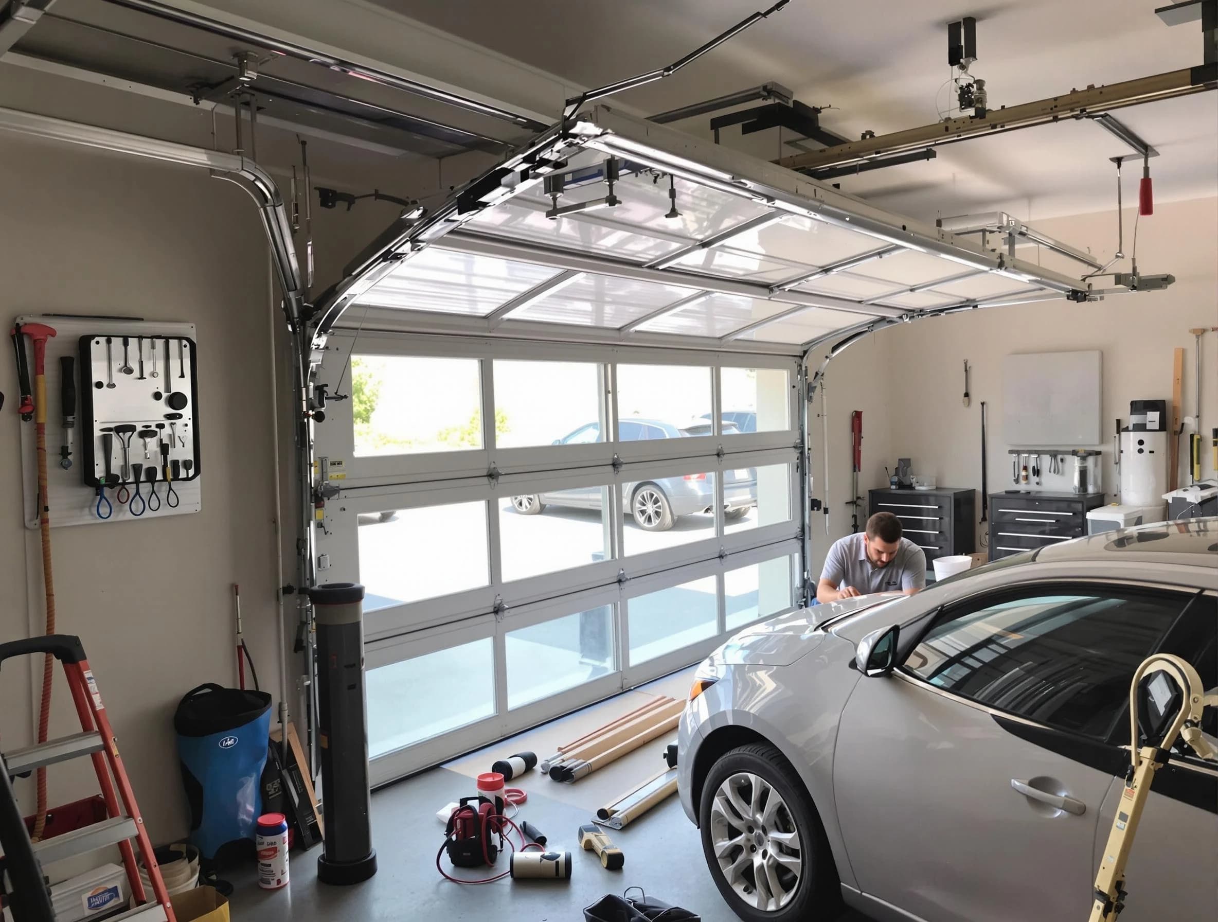 Garage door noise reduction service by Lehi Garage Door Repair in Lehi