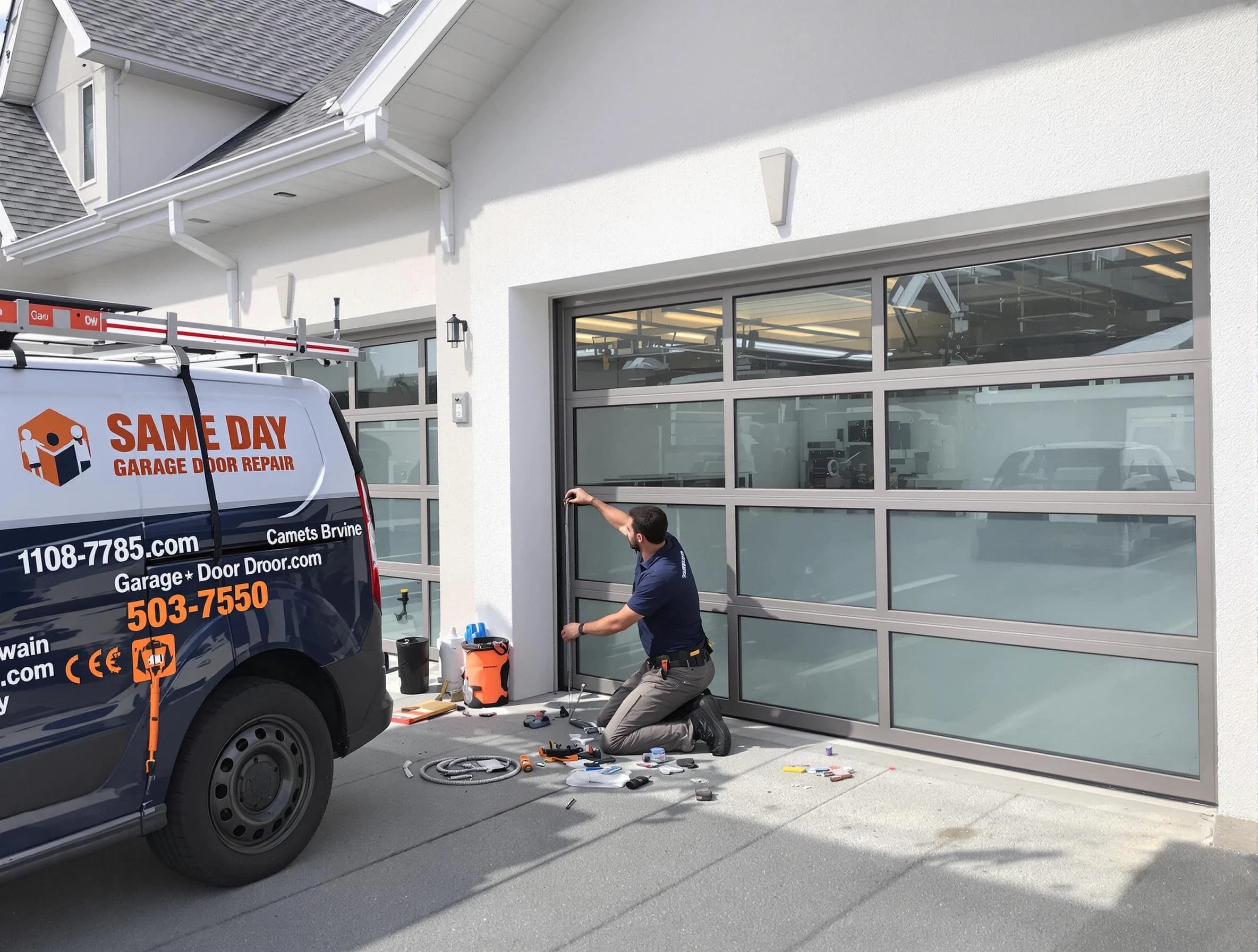 Same-day garage door repair service by Lehi Garage Door Repair in Lehi