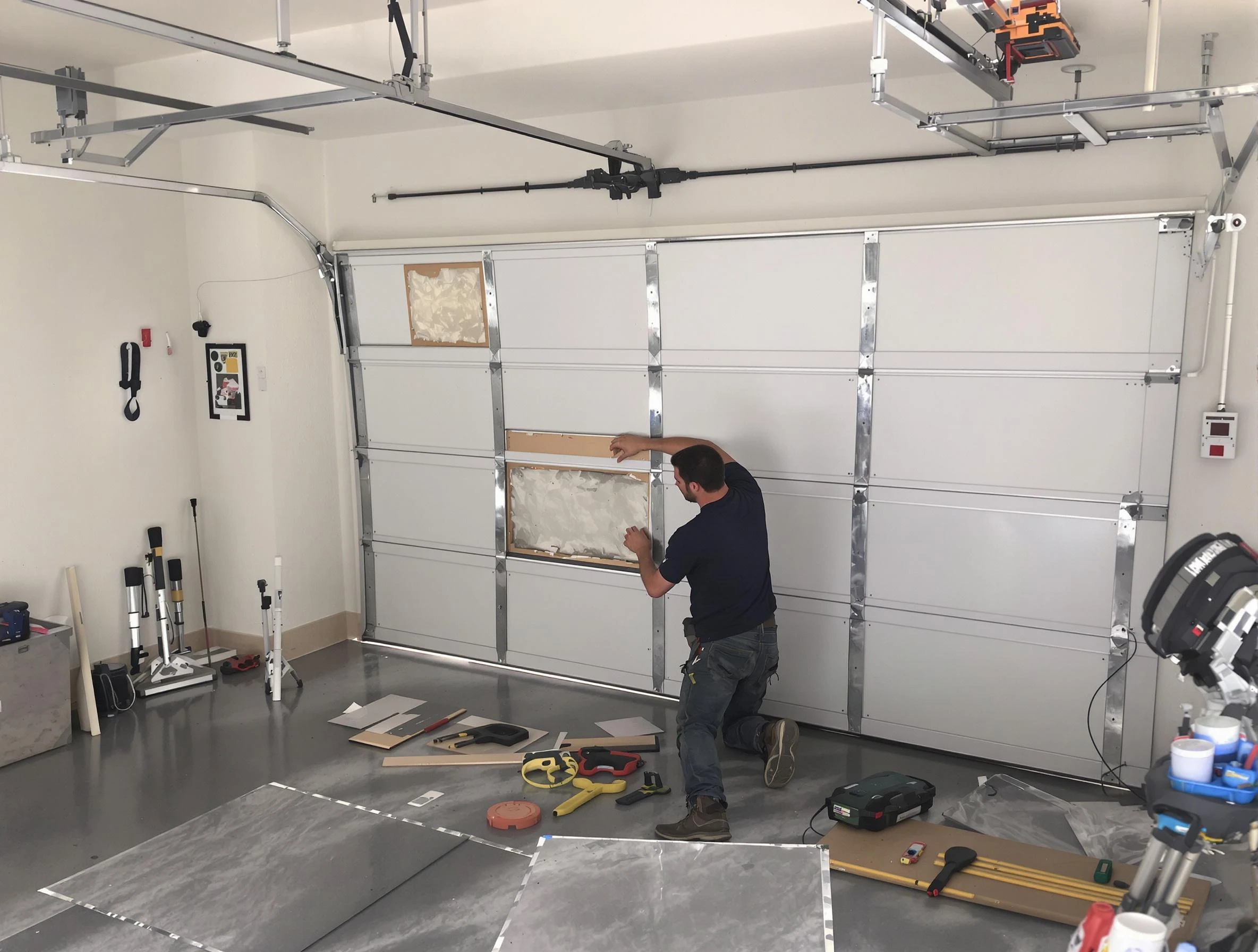 Garage Door Panel Repair in Lehi