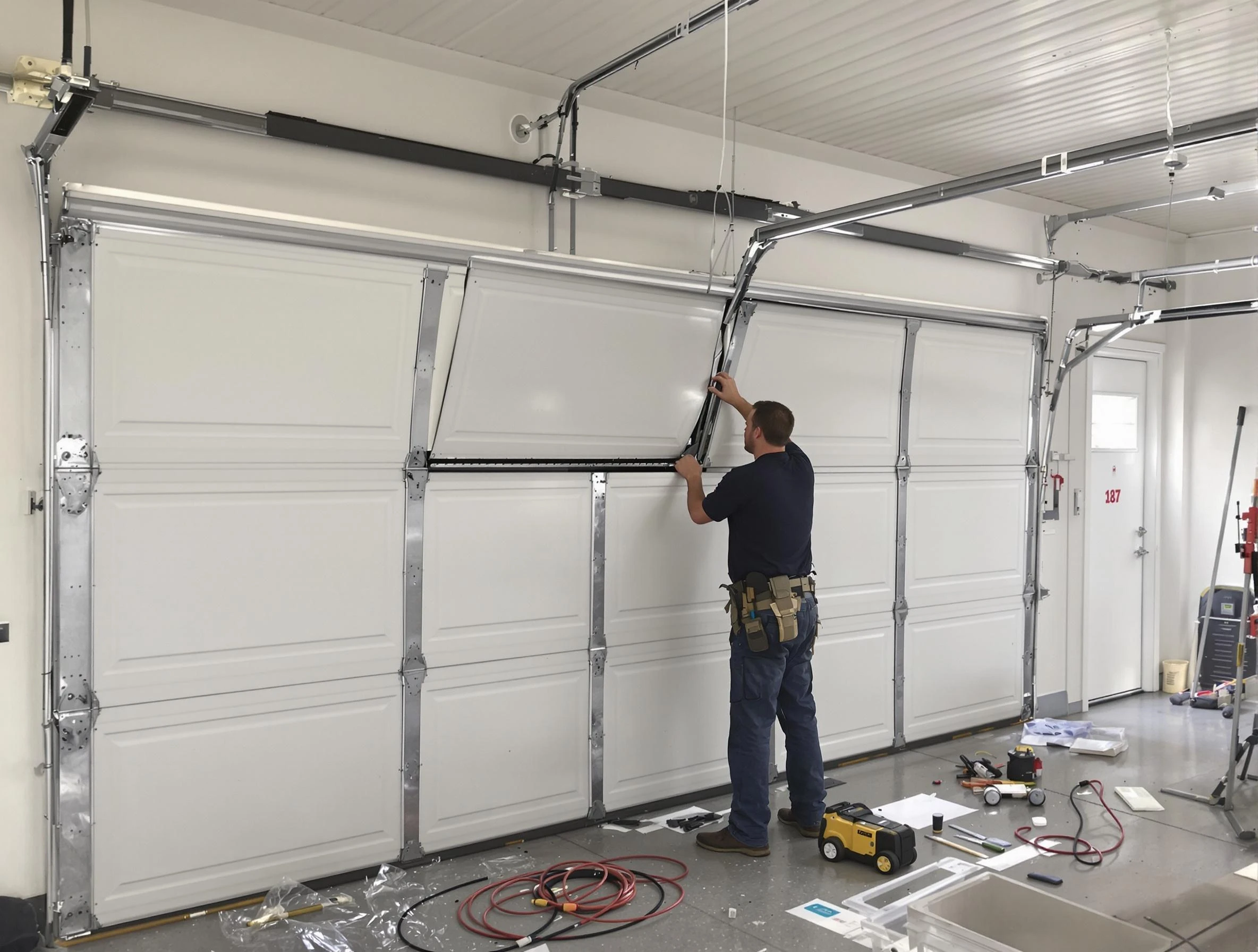 Garage Door Section Replacement in Lehi