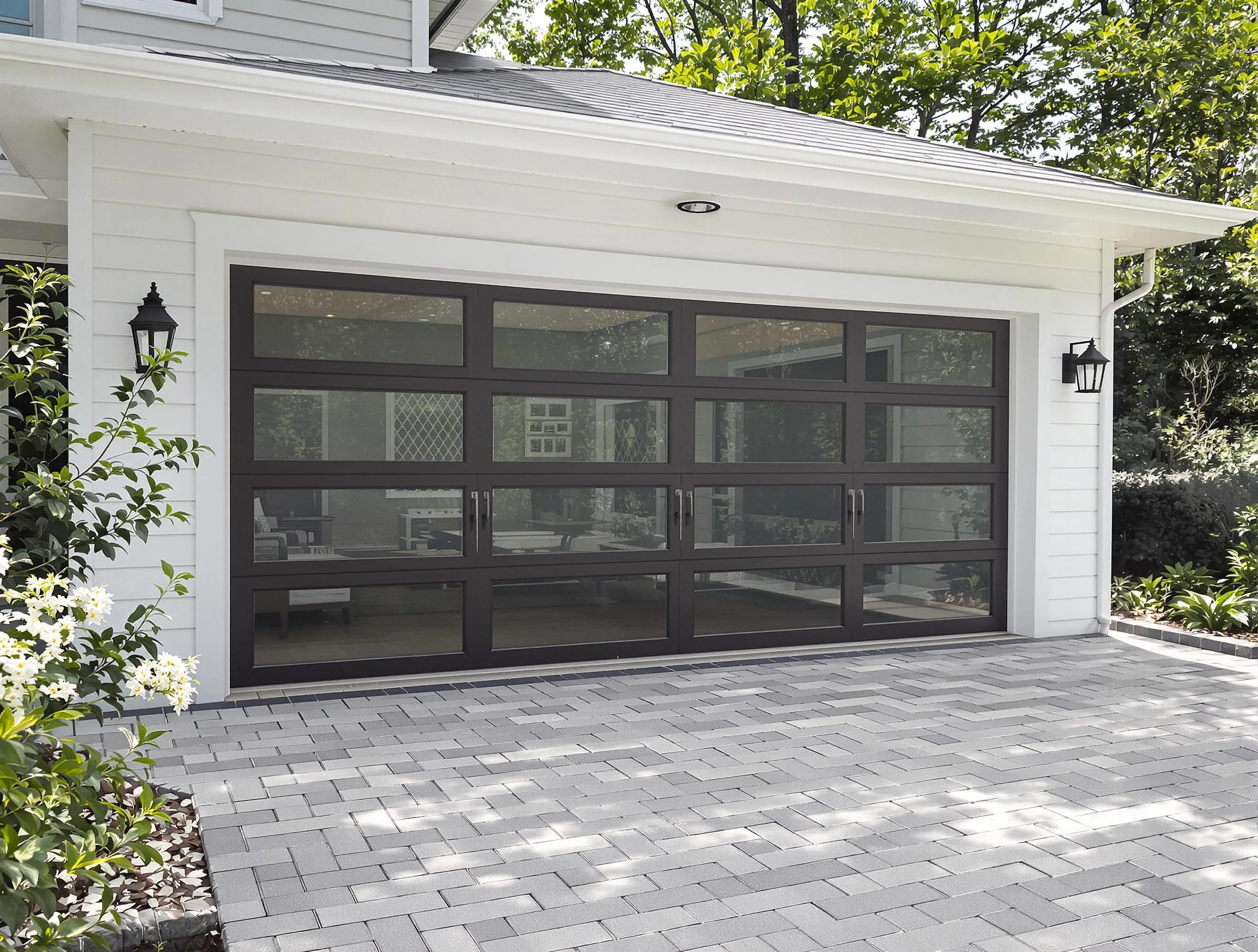 Lehi Garage Door Repair design specialist presenting custom garage door options to Lehi homeowner