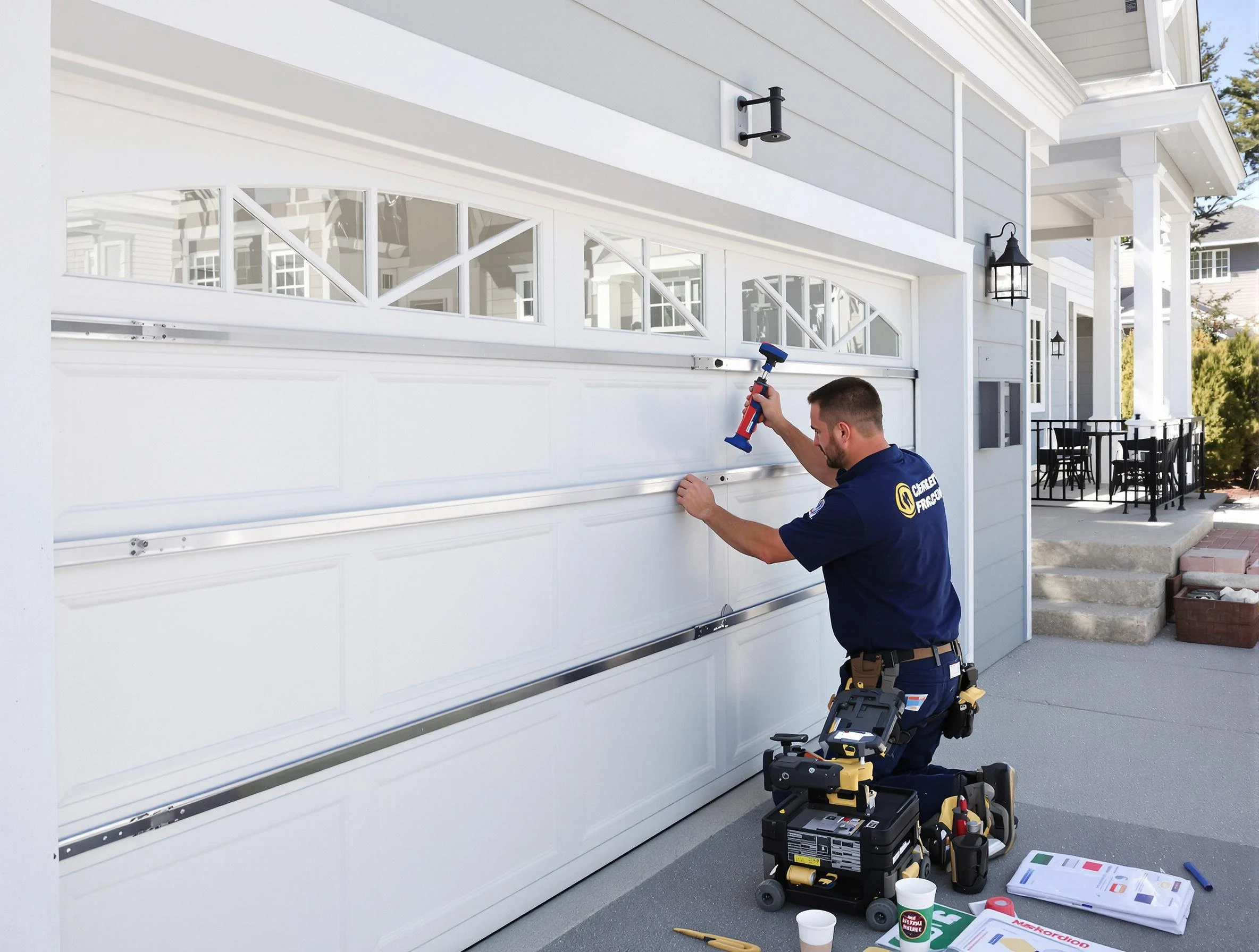 Professional garage door installation by Lehi Garage Door Repair in Lehi
