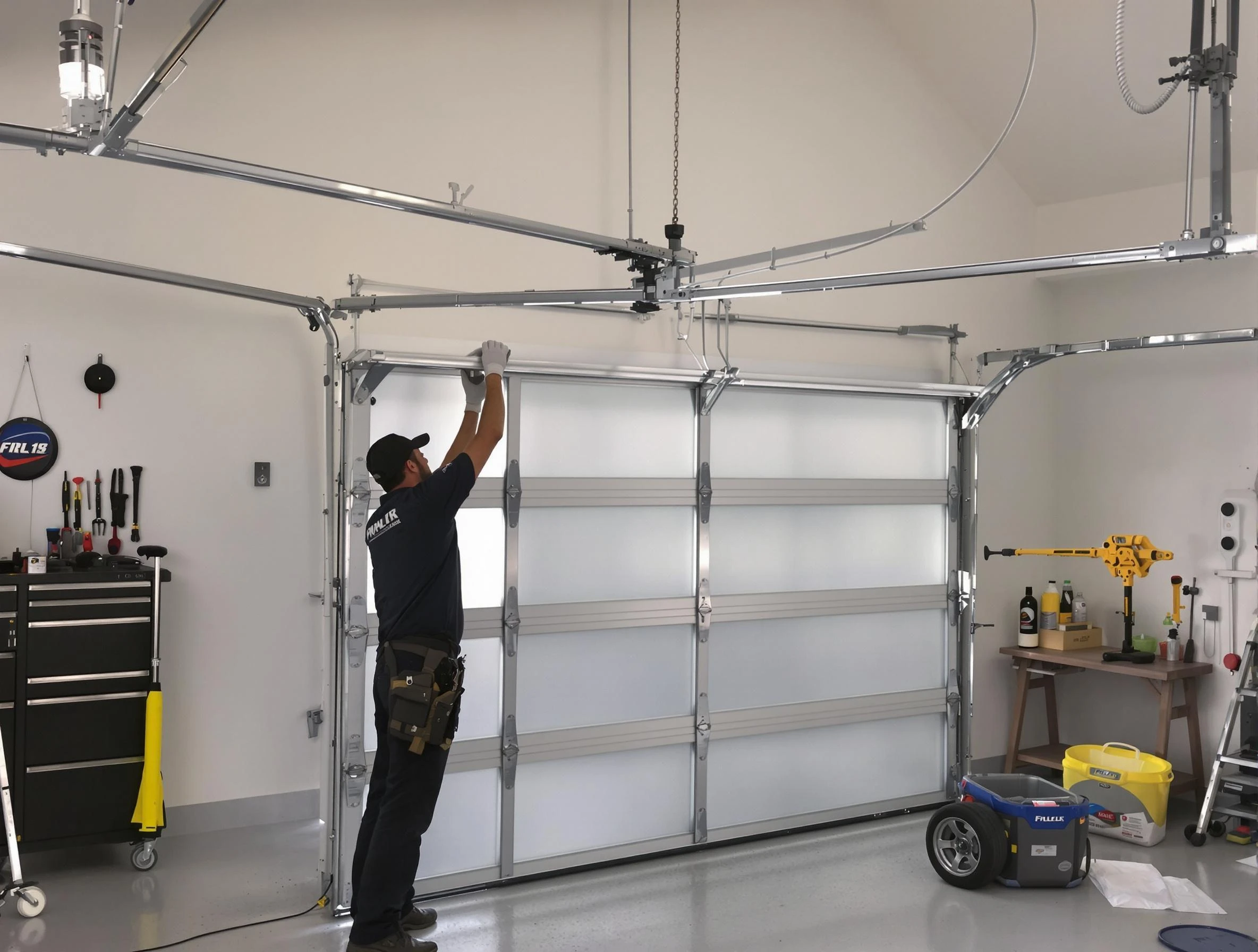 Lehi Garage Door Repair certified team performing precision garage door installation in Lehi