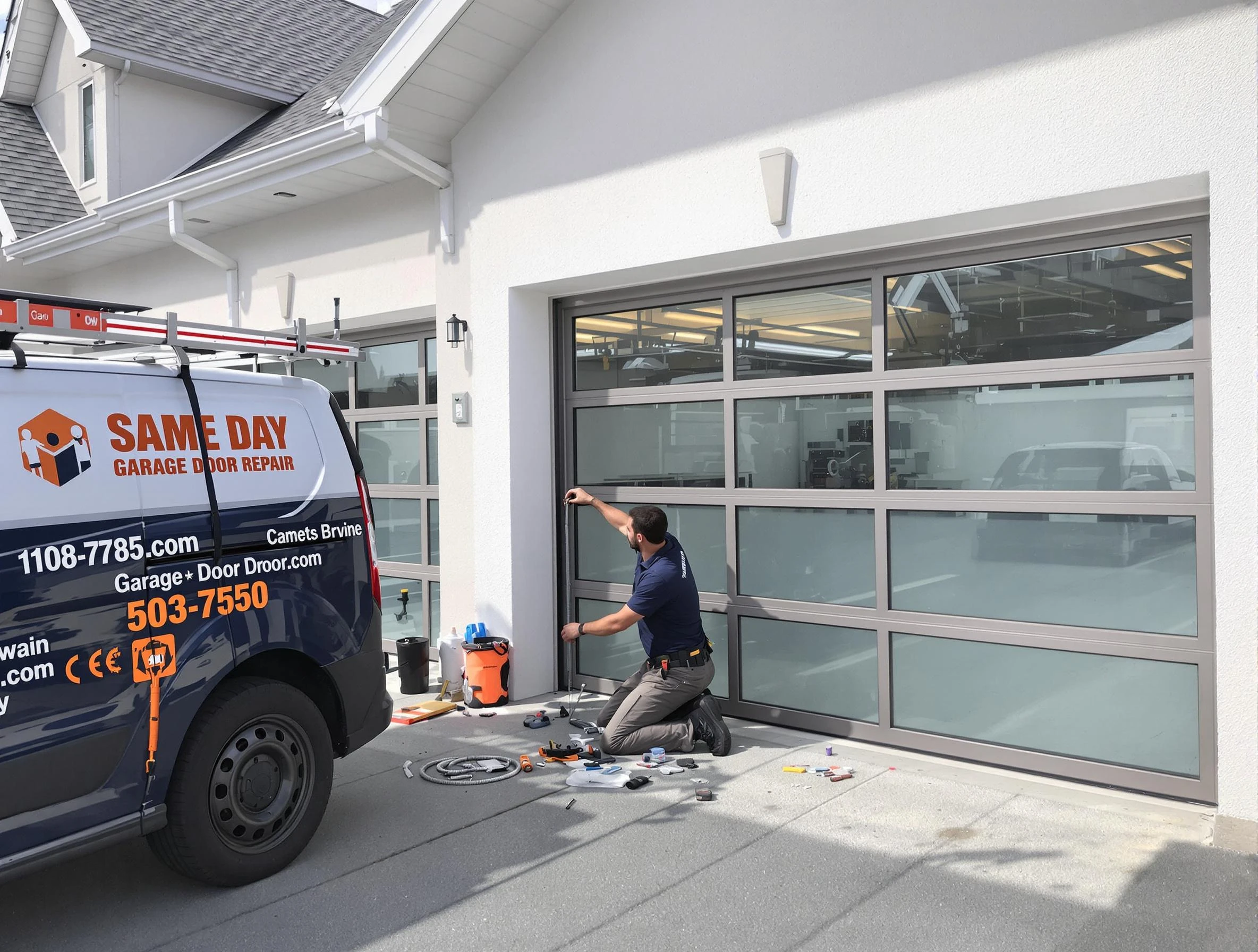 Same-day garage door repair service by Lehi Garage Door Repair in Lehi